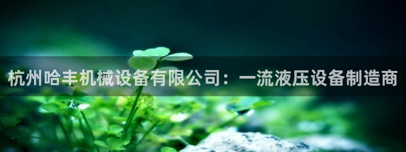 杏盛平台开户 贴吧：杭州哈丰机械设备有限公司：一流液压设备制造商