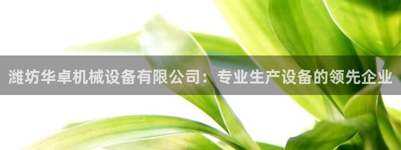 杏盛平台登陆地址：潍坊华卓机械设备有限公司：专业生产设备的领先企业